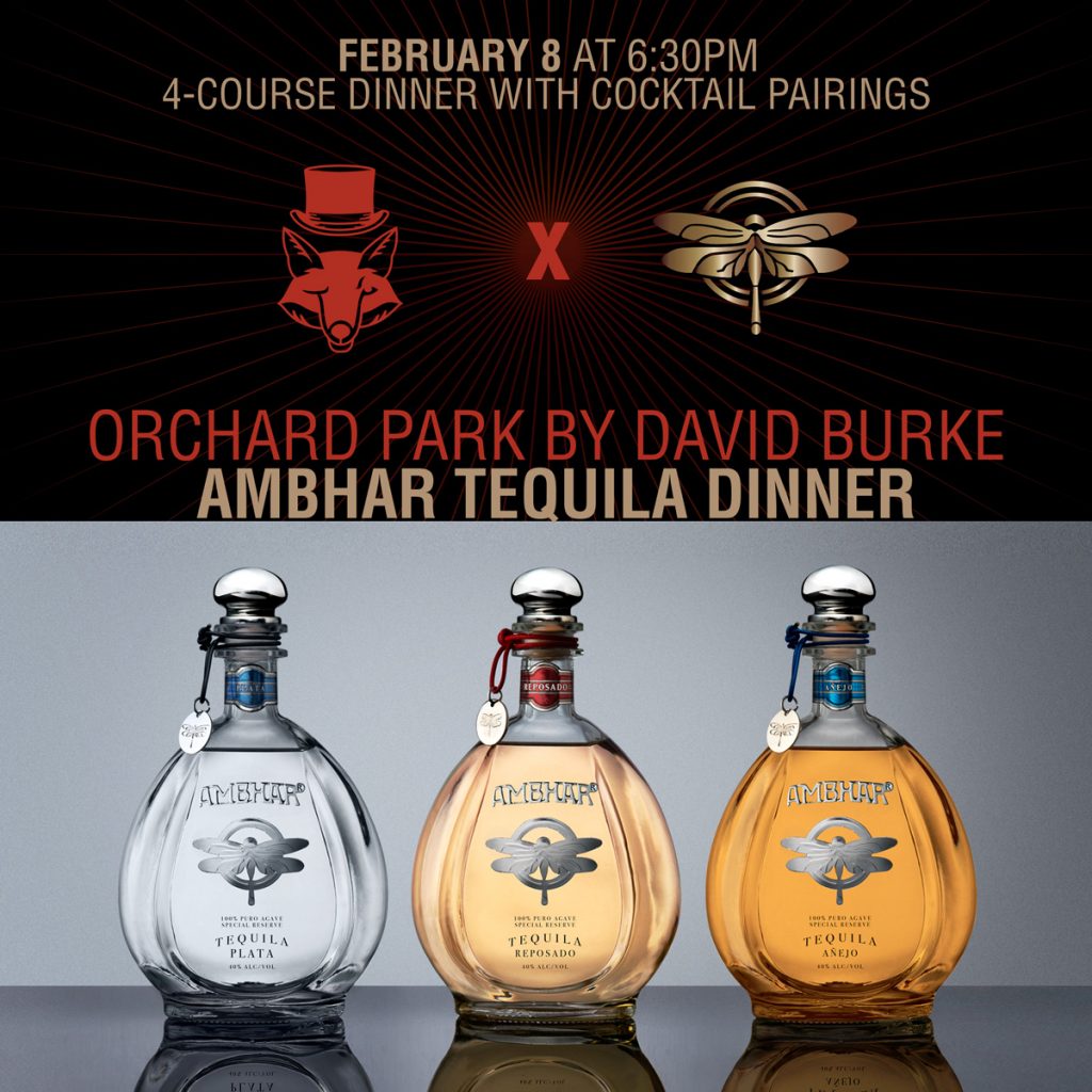 AMBHAR Tequila Dinner at Orchard Park by David Burke Graphic