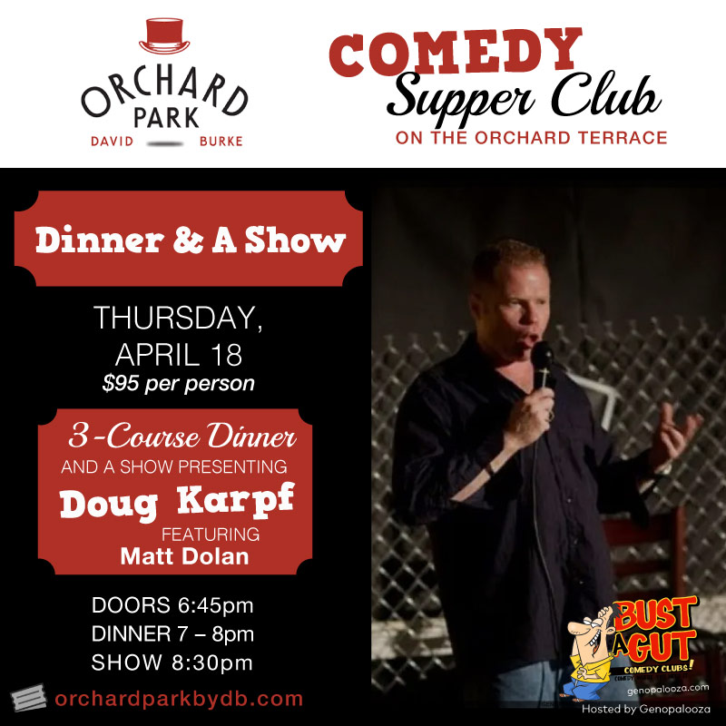 Comedy April 18th Doug Karpf