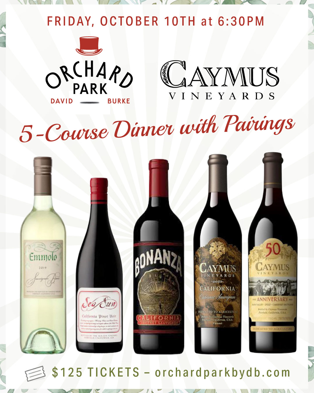 Caymus Wine Dinner
