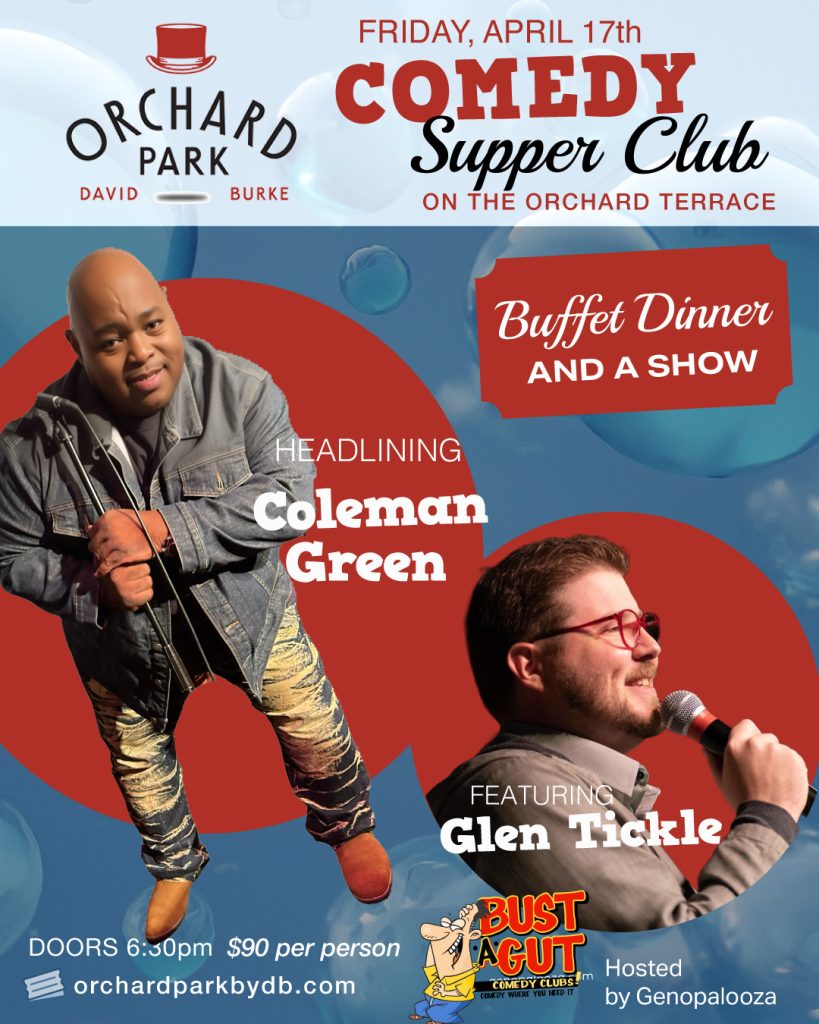 COMEDY 4/17/26 at Orchard Park by David Burke